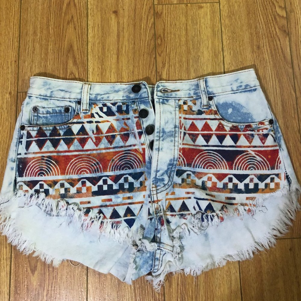 2 Pair Denim Shorts